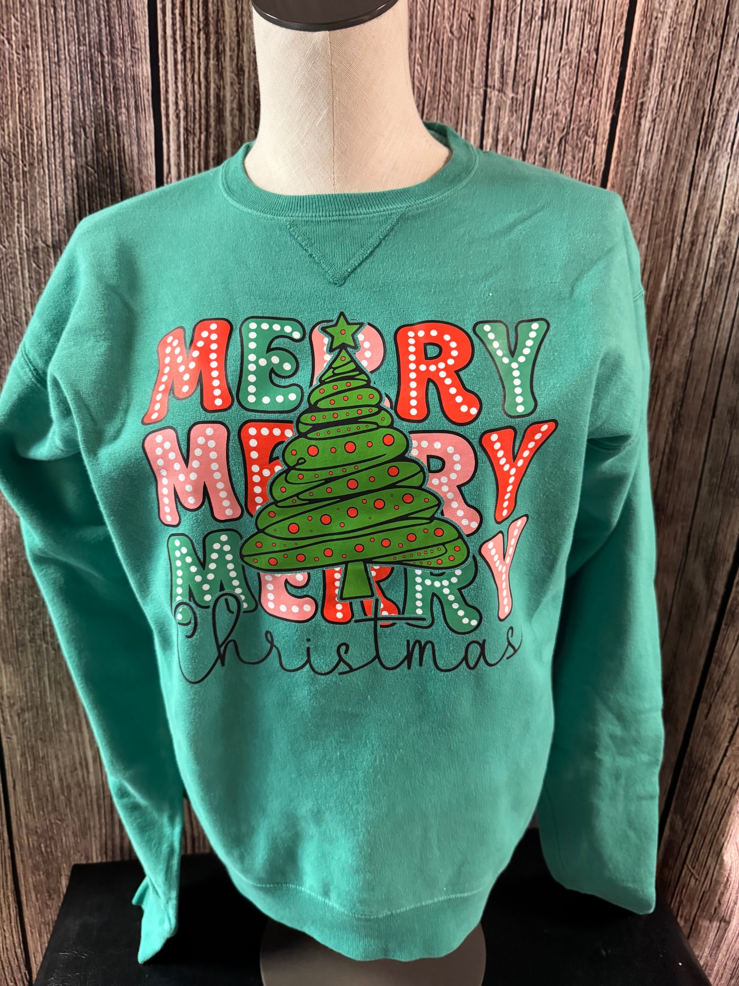 Merry Merry Merry Christmas Sweatshirt